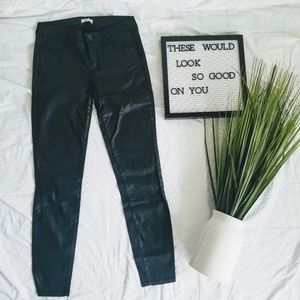 Joie black wax skinny Jean's sz 27-28